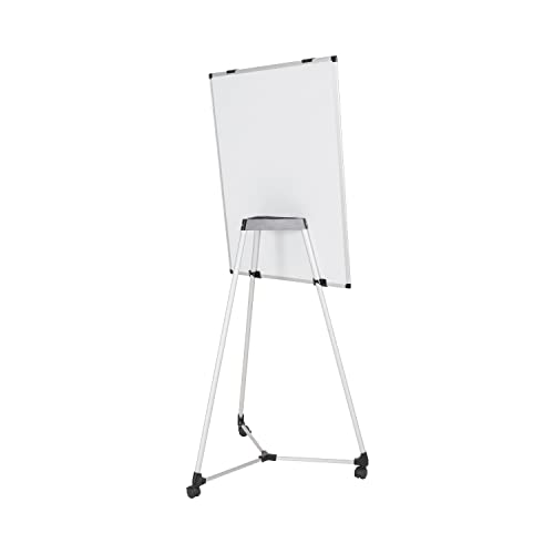 Bi-Office mobiles Earth Kyoto Flipchart, Magnetisches Flipchart, 70 x 100 cm (Euro-Format), trocken abwischbare lackierte Stahloberfläche, Aluminiumrahmen