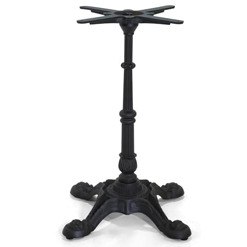 BOKKOLIK 28inch Height Industrial Table Base-Vintage Restaurant Table Base-French Bistro X Base-22 * 22”(L*W) Cast Iron Design Furniture Leg