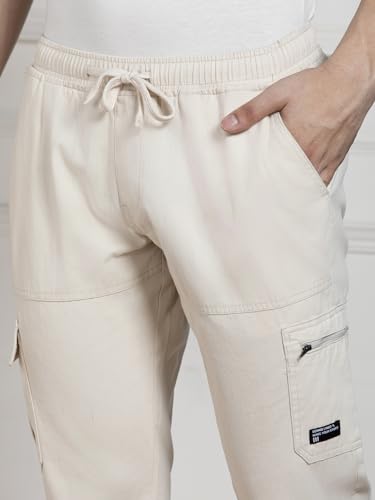 Image of Dennis Lingo Men's | Solid | Mid Rise | Relaxed Fit | Cargo Joggers