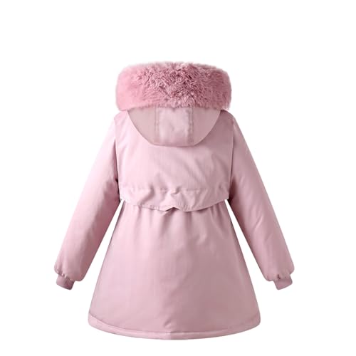 Teen Girls Winter Coat Long Puffer Fleece Jacket Hoodie Outfit Kid Clothes Parka2