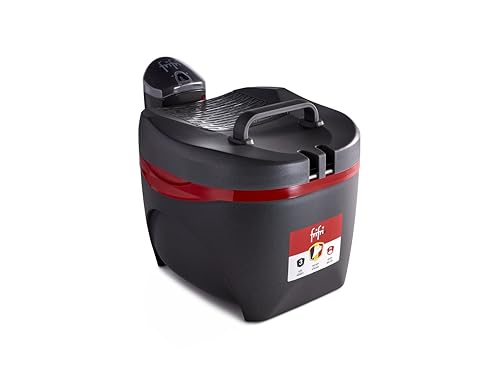 frifri Friteuse 4 L - Initiation - avec Couvercle Duofil, 3200 W, Zone Froide, Tête de Chauffe Amovible, Thermostat Réglable - Noir