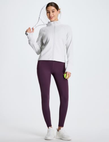 Image of THE GYM PEOPLE Thick High Waist Yoga Pants with Pockets, Tummy Control Workout Running Yoga Leggings for Women