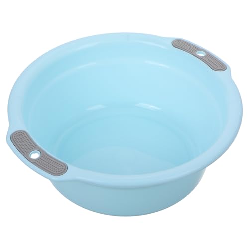 Gatuida Lavabo de Plástico Grueso Pequeño con Asas Dobles para Bebés Doméstico para Lavar Pies Verduras y Frutas Cubo Resistente Multiusos para Cocina y Cuidado Infantil