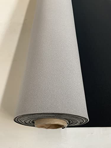 EU Fabrics Black Automotive Headliner Fabric - 2MM Foam Backed, Upholstery Trimmings - 140CM Width