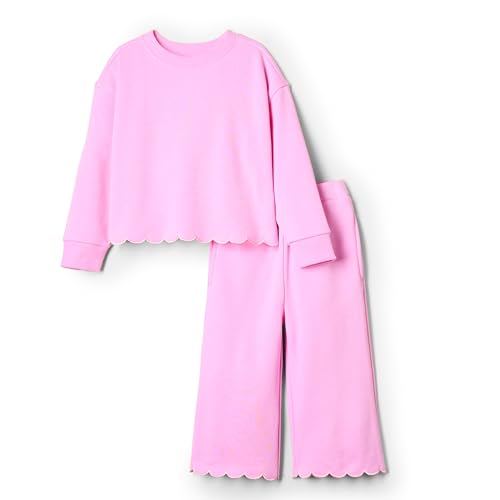 Amazon Essentials x Sofia Grainge Baby Mädchen Set aus Hose und Oberteil aus French Terry, Rosa, 0-3 Monate
