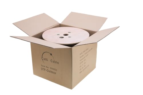 Cable Ethernet CAT6 Par trenzado UTP 1000ft exterior miniatura 2