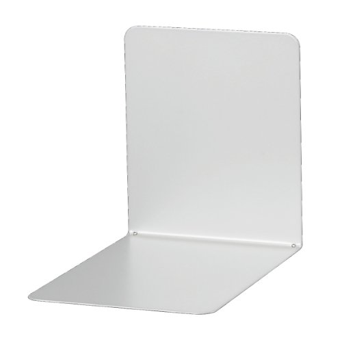 Preisvergleich Produktbild Maul 3506295 Buchstützen 14,0 x 12 x 14,0 cm, Inh. 2 Stück, silber