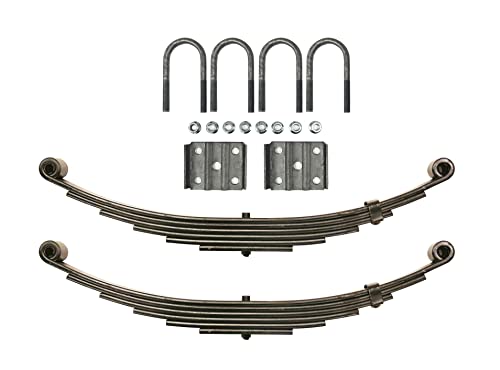 LIBRA 7000# 7k Single Trailer Axle Suspension Kit 3500# Leaf Springs U-Bolt Kit