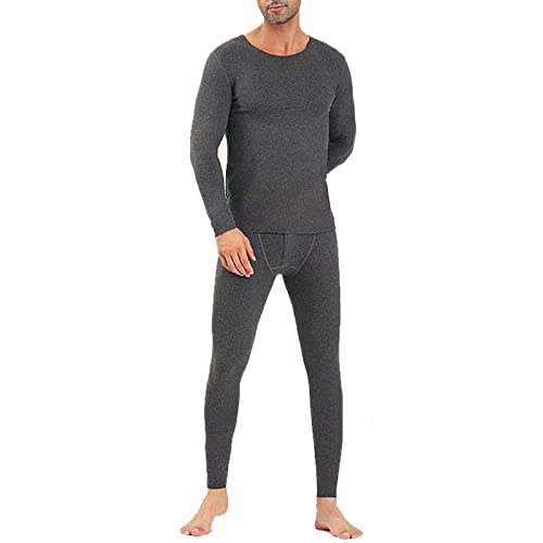 Sous-vêtement thermique homme haut et bas ensemble polyester hiver