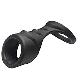 Black High Elasticity Silicone Sleeve with Anti Slip Pattern Design, Stable Accessories for Male Endurance Exercise-Y18