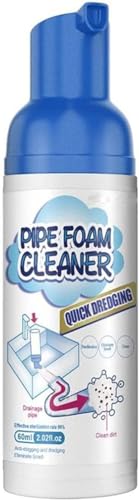 Pulitore per drenaggio, schiuma, detergente per scarico in schiuma per lavabo, pulitore per pipe in schiuma, sblocco, pipe Dredge Quick Foaming, per cucina, lavandini, tubi (1 pezzo)