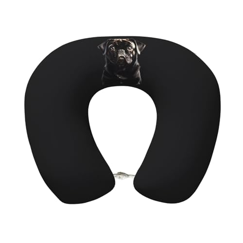 Almohada de espuma viscoelástica 25 cm x 30 cm negra miniatura 1