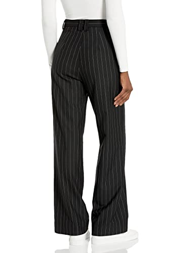 Sweet Baby Jamie Rent The Runway Pre-Loved Black Pinstripe Wide Leg Pants3