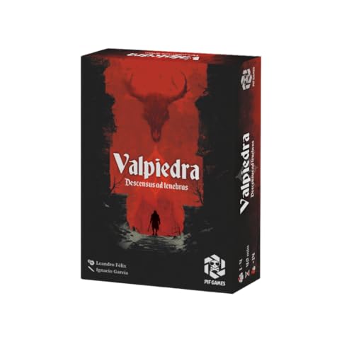 Juego de Mesa Valpiedra - Descensus ad tenebras Español - Juego cooperativo de Aventura y Combate táctico ambientado en un Pueblo Maldito - de 1 a 4 Jugadores - Apartir de 8 Años