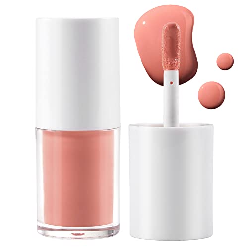 Liquid Blush For Cheeks, Cream Blush Makeup Dewy Face Blushes, Lightweight Breathable Velvet Mousse, Long Lasting, Smudge Proof, Natural Soft Cream Liquid Blush #01 Creamy Orange #TOP10