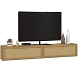 Gain de place, suspendez votre meuble TV au mur pour faciliter le nettoyage dans votre salon !