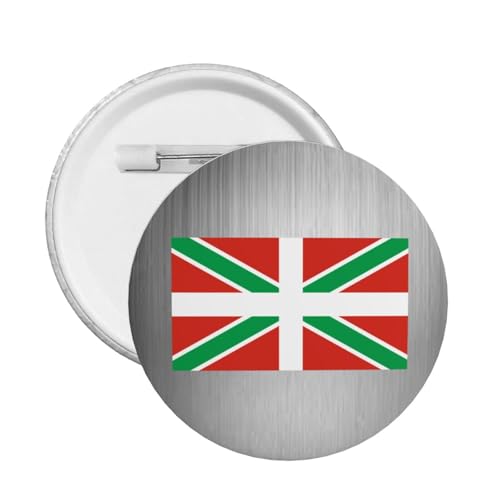 Basque Flag Personalized Buttons Badges 1.2 Inch Round Badge Brooch Pins Fashion Decor