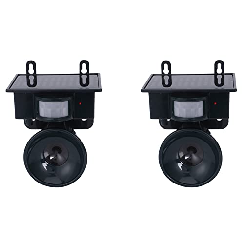 BOLAXHCA 2X Pir Extérieur Solaire Répulsif Répulsif Répulsif Répulsif Animal Répulsif Ultrasonique de Chien