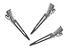 HipGirl 45 mm Single Prong Pinch Alligator Hair Clips, Silver, 6 Ounce