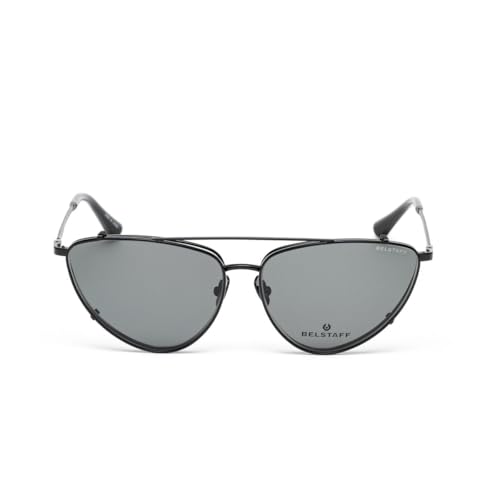 Belstaff montura de gafas y sol Delmere negro brillante de 57 mm con clip on EAN 4897083892907