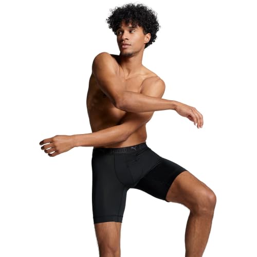 Puma Elements Boxer Hombre Pack de 2 calzoncillos de algodón negro 5