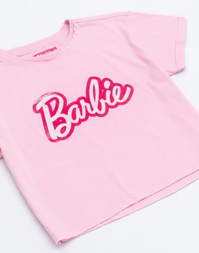 Barbie Cropped T-Shirt for Women | Ladies Fashion Doll Retro Logo Pink Crop Top Fashionista Clothing Merchandise Large - Image 3