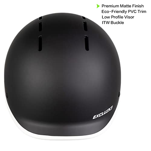 Exclusky Bike Helmet Adult, Urban Cycle Helmet Adjustable Skateboard Scooter Skating Bicycle Commuter Helmet for Men Women - Image 4