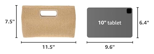 Image of Top Handle Straw Clutch