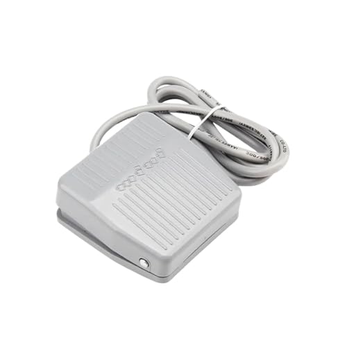 Interrupteur à pédale TFS-201 momentané gris | Contrôleur électrique SPDT NO NC avec fil 16cm