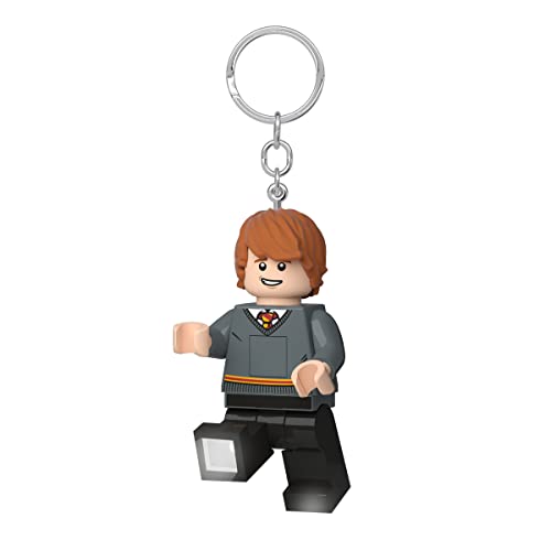 Lego Harry Potter - Porte-clés Ron Lampe de Poche LED pour Potterheads - Figurine de 76mm (KE200) - 2 Piles CR2025 incluses