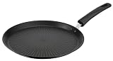 Lagostina Tempra, Crepiera 28 cm con Rivestimento Titanium Antiaderente Antigraffio e Fondo in Acciaio Inox, Manico Rivettato, per Tutte le Fonti di Calore Inclusa Induzione