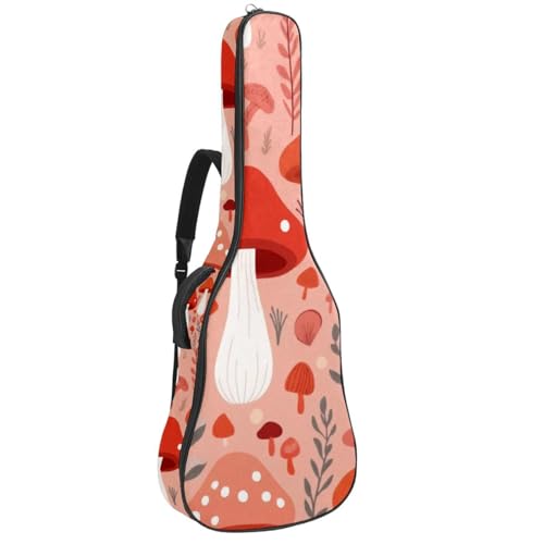 Sac pour guitare étanche à motif champignon pour vos déplacements musicaux sous la pluie