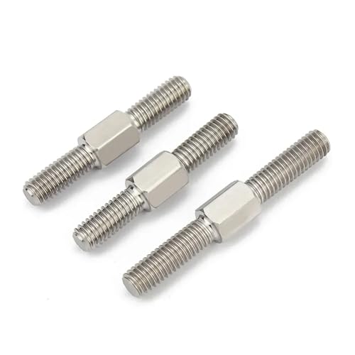 M5 Double-Ended Threaded Rod - 304 Stainless Steel Left & Right Hand Adjustabl for Industrial & DIY Applications(M5 x 40mm 5pcs)