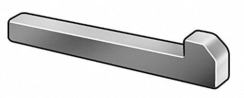 ,4 1/2 in Steel Tapered Gib Head Machine Key Compatible Plain Finish,20400000260