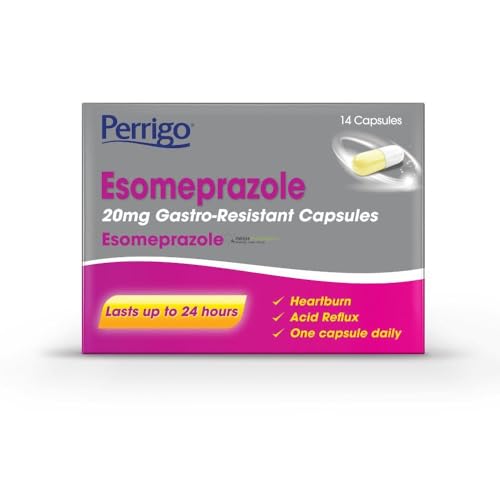 Heartburn & Acid Reflux Control Capsules, 20mg Esomeprazole, 24 Hour Relief (14)