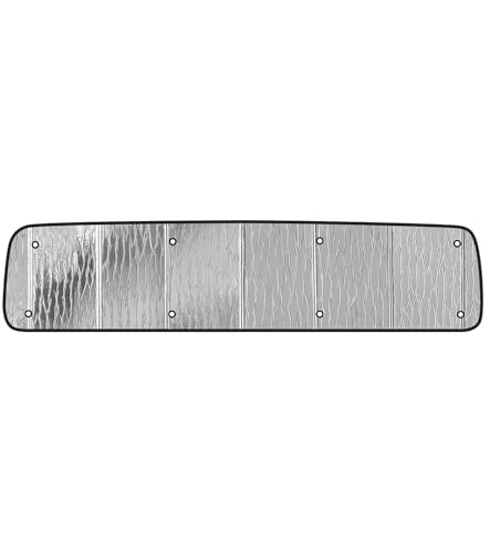 Pigenius Rear Window Sunshade for Freightliner M2 / Sport Chassis 2002-2025, Reversible Silver/Black