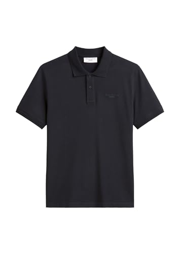 Polo bleu marine en coton biologique regular fit pour hommes S