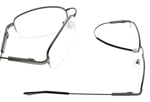 Image of CessBlu Computer Glasses Men Bendable Titanium Reading Eyeglasses Blue Light Filter