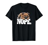 Funny Napping NOPE Border Terrier Lover T-Shirt
