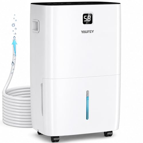 Image of Yaufey 150 Pint Dehumidifier with Upward Drainage for Basement 8500 Sq. Ft.