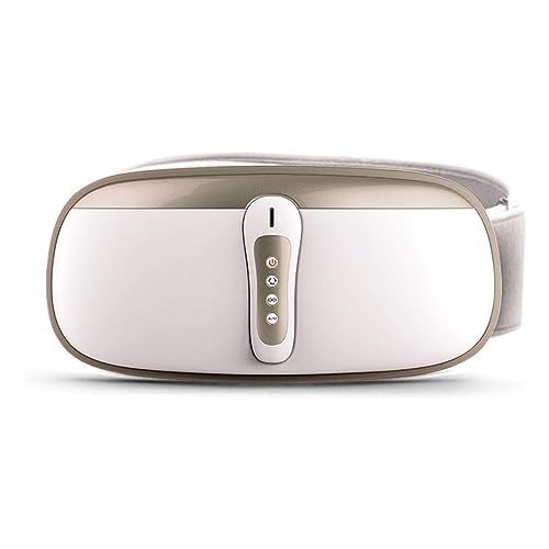Cinturón tonificante adelgazante con masaje de vibración ajustable y calor suave para pérdida de peso, 4 modos de masaje para quemar grasa abdominal y promover la digestión