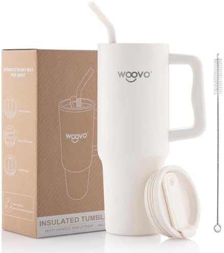 Water Bottle Lid & Straw Set For 40 Oz Tumblers – Splash Proof Replacement Lid