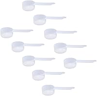 Vista 91 de Cuchara medidora de plástico, (29.6 cc 2 cucharadas 1/8 taza 1.0 fl oz) Cucharas de mango largo para polvos, gránulos, café, alimentos