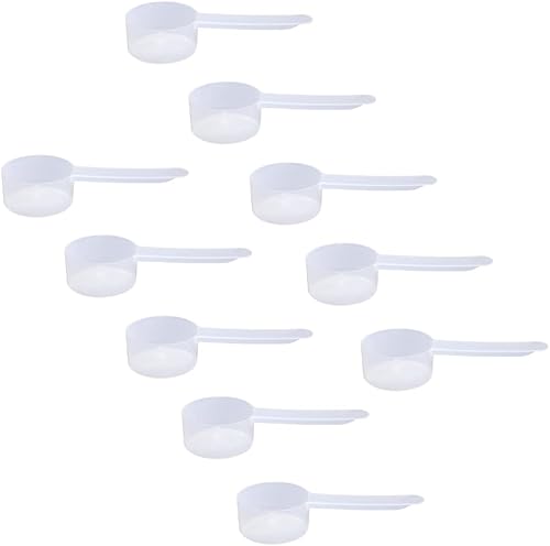 Miniatura 95 de Cuchara medidora de plástico, (35 cc 2.5 cucharadas 1.25 fl oz. 1.2 fl oz) Cucharas de mango largo para polvos, gránulos, café, alimentos