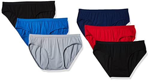 Hanes Men's Tagless Comfort Flex Fit Dyed Bikini, 6 Pack