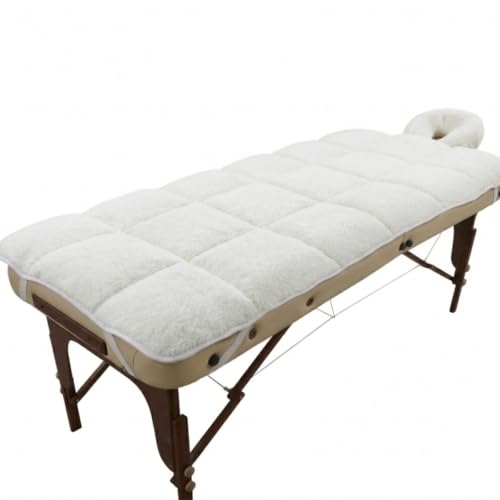 31”x 72” Premium Fleece Massage Bed Topper Set, Quilted Massage Tables Cover,Includes Fleece Pad and Face Cradle Cover Natural,Extra Soft,Cushy,Hypoallergenic. (31"x72")