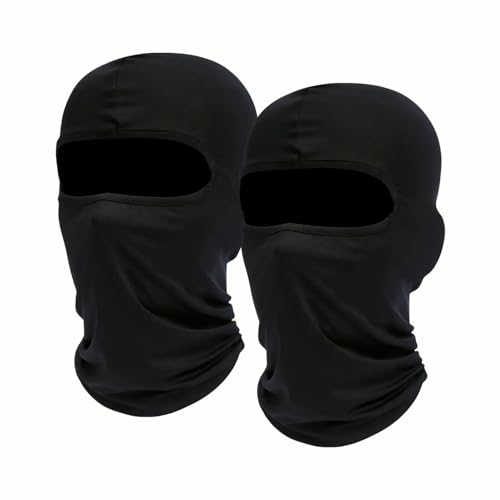 Wennicy - 2 Pièces Cagoule de Protection Contre Le Vent et Le Froid pour Ski Mince Chapeaux de Ski et de Vélos en Plein Air Équipement de Plein Air Unisexe Randonnée Accessoires Masque Visage Homme - -6%
