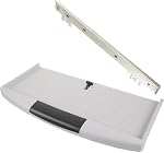 Abs Keyboard Tray Sliding Holder Under Desk with Sliders Screws Pull Out Space Saving for Office