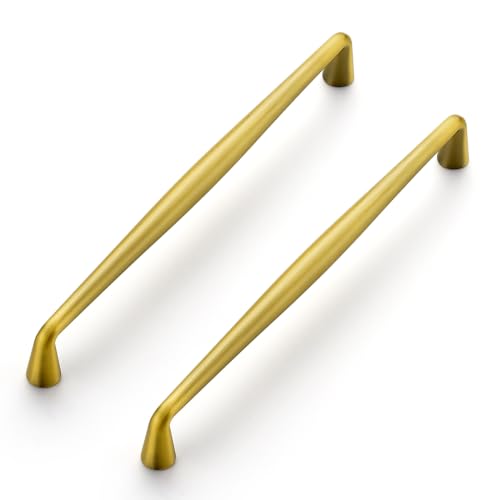 Image of Ravinte Brushed Brass Cabinet Handles Solid Handles,7-1 /2 Inch,5 Pack