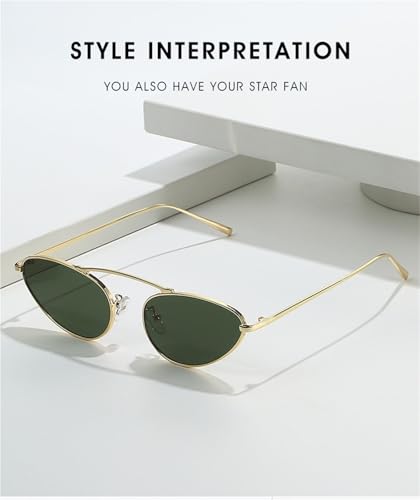 Metal Small Frame Women Sunglasses Outdoor Vacation Men Commuter Shopping Sun Glasses2